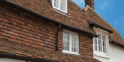 Cast Iron Effect Deepflow Guttering - Blue Bell Cottages, Beltring, Kent