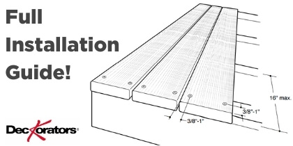 Deckorators Mineral Composite Decking Installation Guide