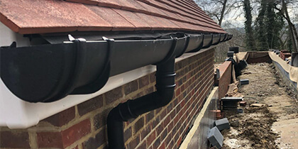 Cast Iron Effect Deepflow Guttering - Hartfield, East Sussex