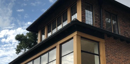 Black Steel Guttering - Quarry House, Groombridge, East Sussex