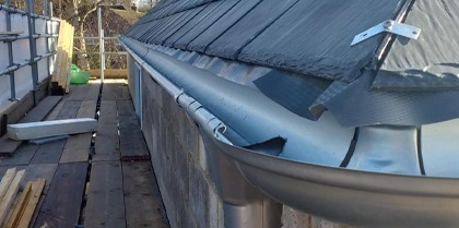 Galvanised Steel Guttering - The Rise, Sevenoaks, East Sussex