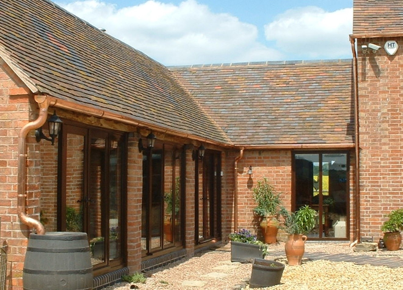 Copper Gutter Install With Water Butt Copper Gutter Install With Water Butt